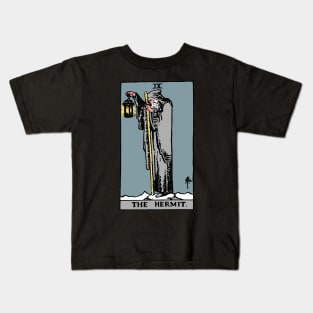 Hermit Tarot Card Rider Waite Kids T-Shirt